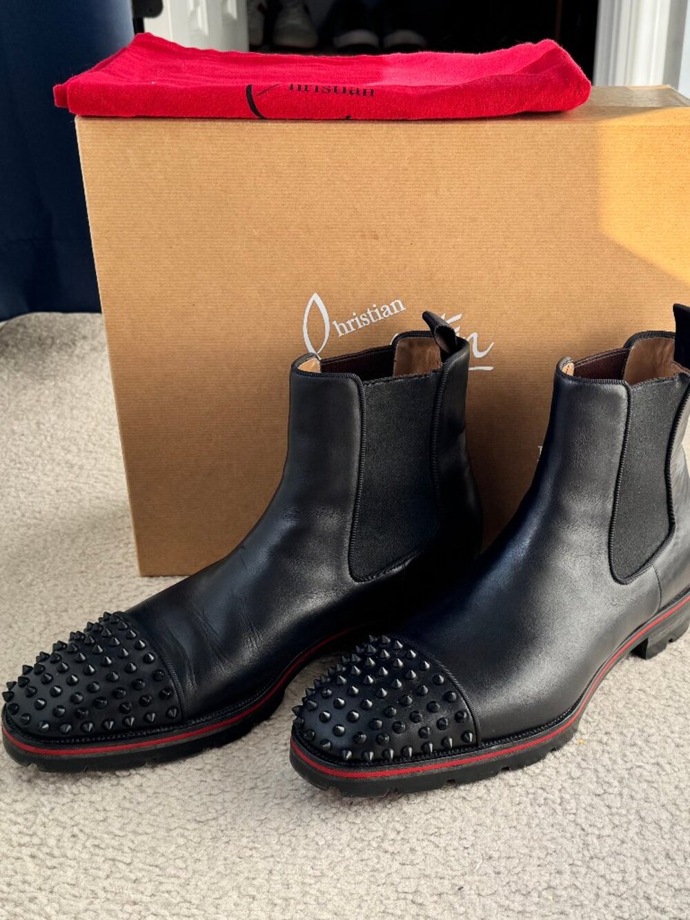 Christian Louboutin Melon Spike Boots EU46.5/US13.5